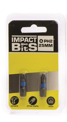 ביט פילפס 25-2 כחול PG2B ביט פילפס 25-2 כחול PG2B